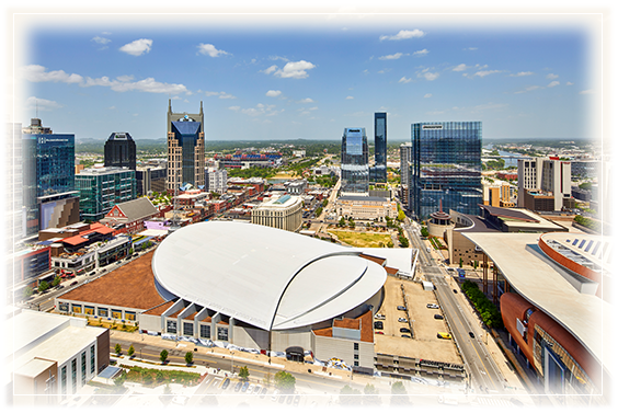 Photo of owntown Nashville